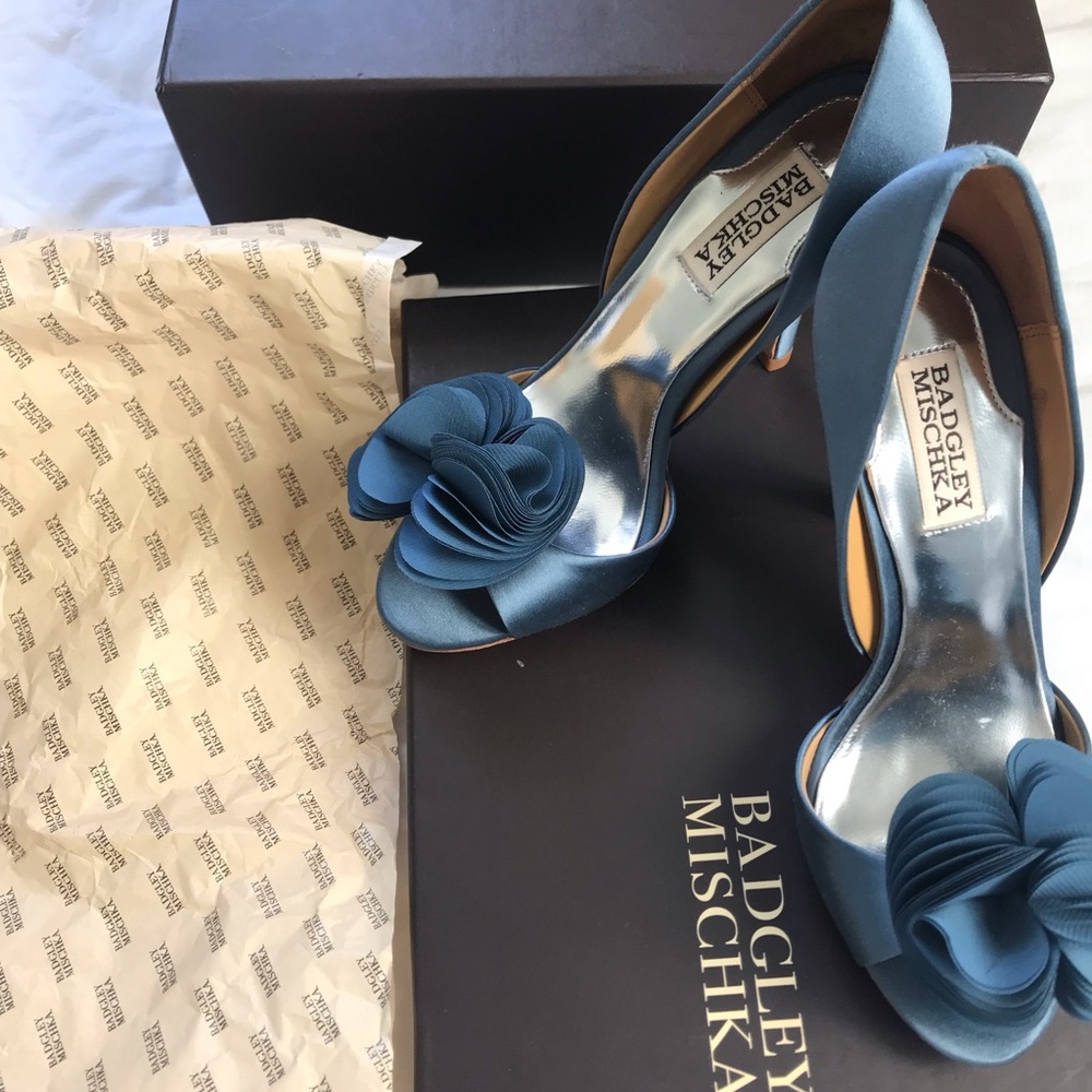 Badgley Mischa Blue Heels
